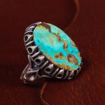 انگشتر فیروزه شجری مردانه کد 13171