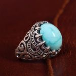 انگشتر فیروزه شجری مردانه کد 13199