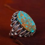 انگشتر فیروزه شجری مردانه کد 13228