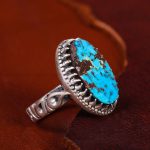 انگشتر فیروزه شجری مردانه کد 13231