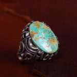 انگشتر فیروزه شجری مردانه کد 13233