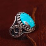 انگشتر فیروزه شجری مردانه کد 13251