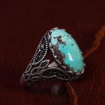 انگشتر فیروزه شجری مردانه کد 13284