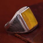 انگشتر شرف الشمس مردانه کد 13420