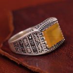 انگشتر شرف الشمس مردانه کد 13421