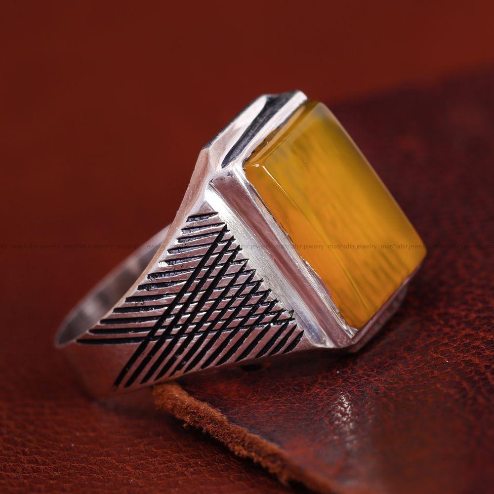 انگشتر شرف الشمس مردانه کد 13423
