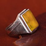 انگشتر شرف الشمس مردانه کد 13425