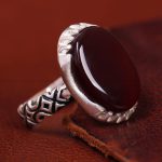 انگشتر عقیق مردانه کد 13437