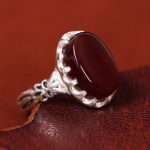 انگشتر عقیق مردانه کد 13444