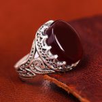 انگشتر عقیق مردانه کد 13446