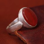 انگشتر عقیق مردانه کد 13448