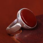 انگشتر عقیق مردانه کد 13450