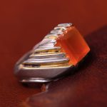 انگشتر عقیق مردانه کد 13454