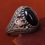 انگشتر عقیق مردانه کد 13463