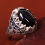 انگشتر عقیق مردانه کد 13464