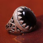 انگشتر عقیق مردانه کد 13465