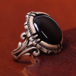 انگشتر عقیق مردانه کد 13466