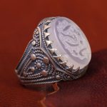 انگشتر عقیق مردانه کد 13488