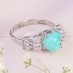 انگشتر فیروزه شجری زنانه کد 13584