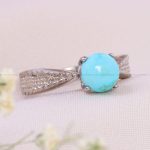 انگشتر فیروزه شجری زنانه کد 13585
