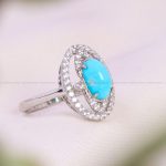 انگشتر فیروزه شجری زنانه کد 13595