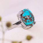 انگشتر فیروزه شجری زنانه کد 13597