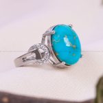 انگشتر فیروزه شجری زنانه کد 13599