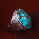 انگشتر فیروزه شجری مردانه کد 13631