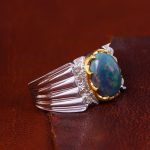 انگشتر اوپال مردانه کد 13657