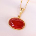 گردنبند عقیق زنانه کد 13679