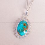 گردنبند فیروزه زنانه کد 13692