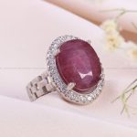 انگشتر یاقوت سرخ زنانه کد 13730