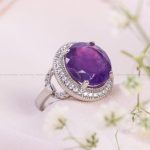 انگشتر آمیتیست زنانه کد 13754