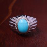 انگشتر فیروزه عجمی مردانه کد 13099