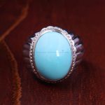 انگشتر فیروزه عجمی مردانه کد 13168