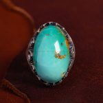 انگشتر فیروزه شجری مردانه کد 13213