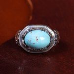 انگشتر فیروزه شجری مردانه کد 13229