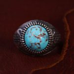 انگشتر فیروزه شجری مردانه کد 13291