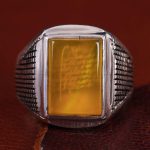 انگشتر شرف الشمس مردانه کد 13419