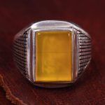 انگشتر شرف الشمس مردانه کد 13422