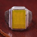 انگشتر شرف الشمس مردانه کد 13424