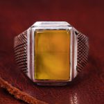 انگشتر شرف الشمس مردانه کد 13425