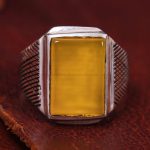 انگشتر شرف الشمس مردانه کد 13432