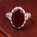 انگشتر عقیق مردانه کد 13444