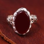 انگشتر عقیق مردانه کد 13445