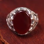 انگشتر عقیق مردانه کد 13446