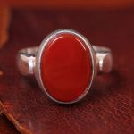 انگشتر عقیق مردانه کد 13447