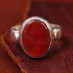 انگشتر عقیق مردانه کد 13448