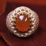 انگشتر عقیق مردانه کد 13453