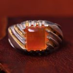 انگشتر عقیق مردانه کد 13454